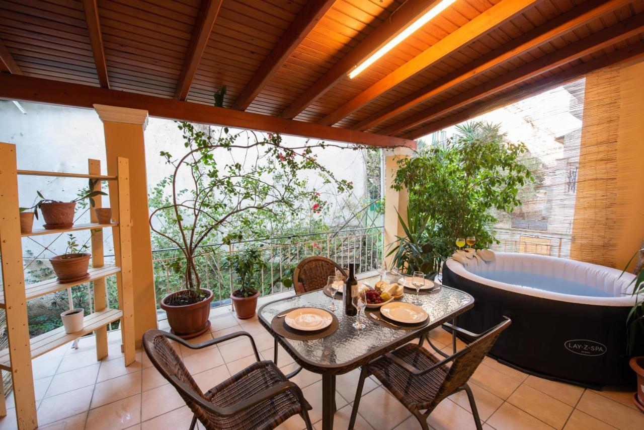 Luxury Katrinas Apartment With Outdoor Jacuzzi Corfu  Luaran gambar