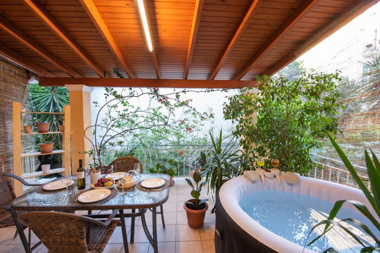 Luxury Katrinas Apartment With Outdoor Jacuzzi Corfu  Luaran gambar